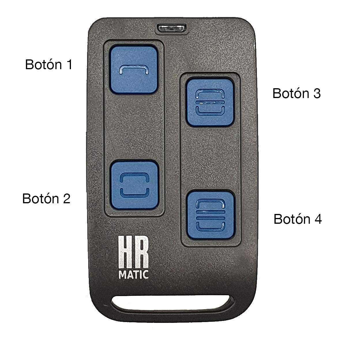Mando Garaje Universal HR MATIC MULTI 3 Compatible Para Frecuencias 433Mhz u 868Mhz Capaz De Unificar 4 Mandos En 1