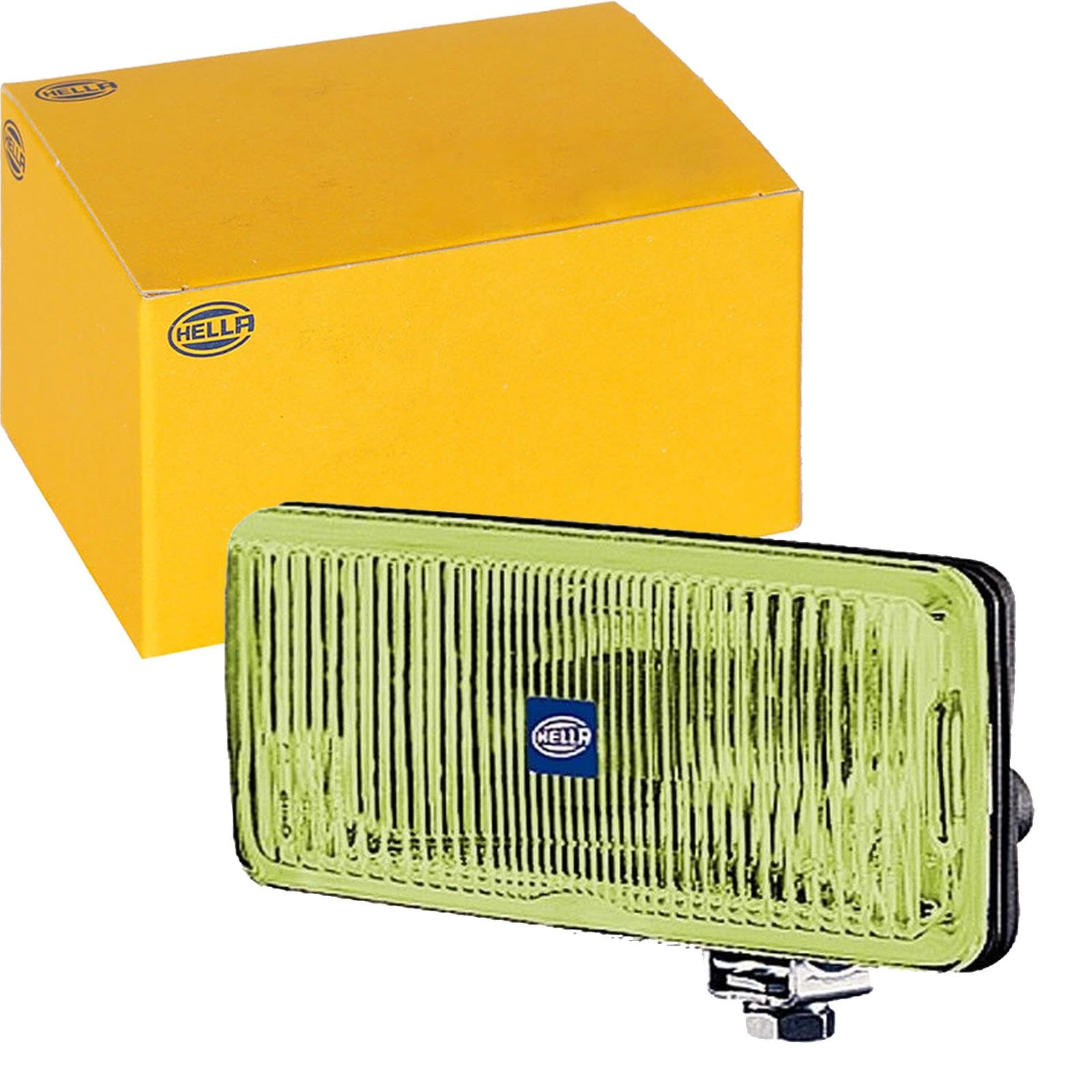 1ND 005 700-421 Halogen-Front Fog Light - Comet 550-12V - rectangular - mounting - Clear diffusing lens - Lens Colour: Yellow - right/left