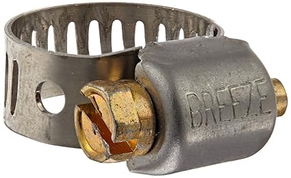 10 Pack Breeze 3606 Miniature Clamps with 445 Stainless Screw Effective Diameter Range: 7/16