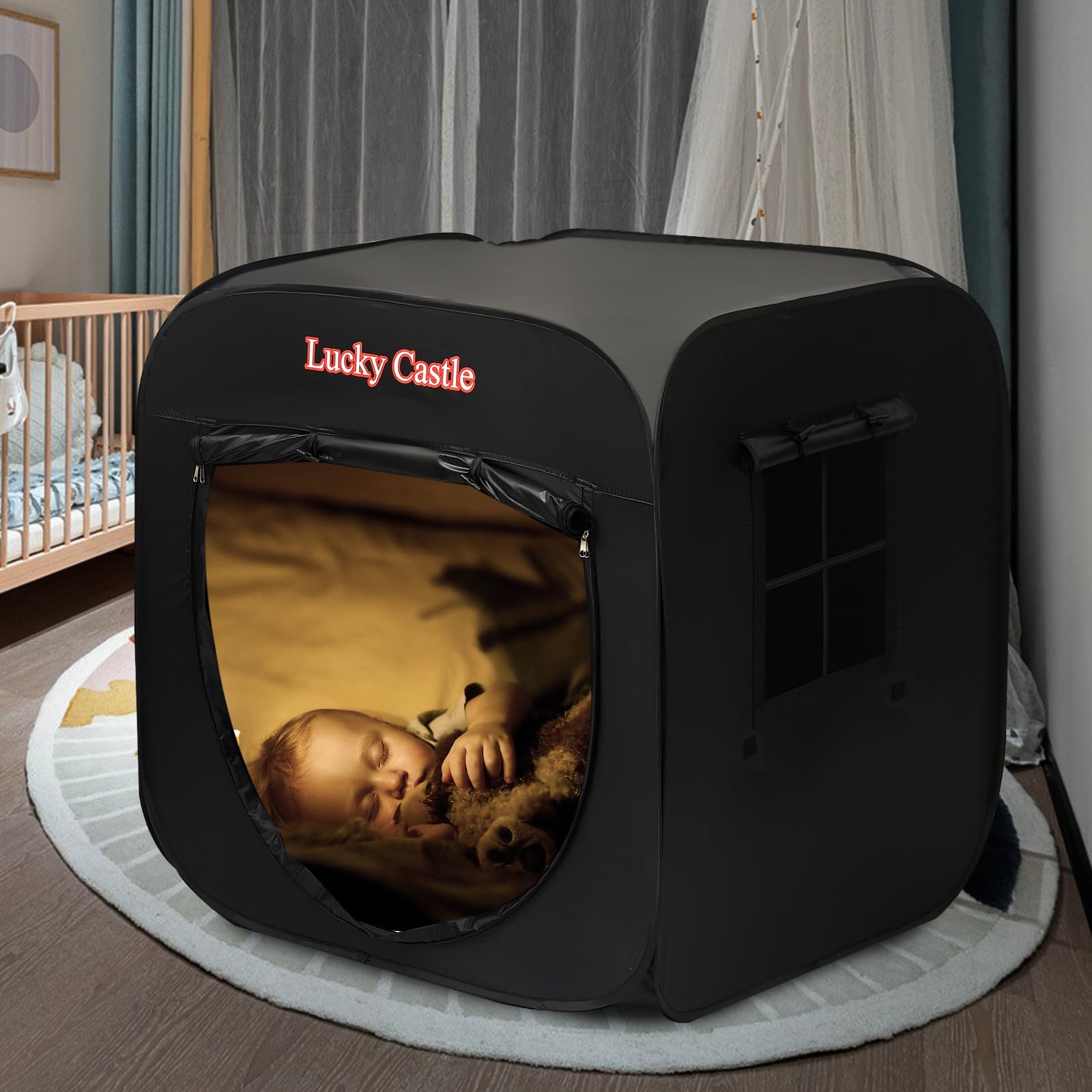 Tienda de campaña sensorial para niños,  Pop Up para niños con autismo, TDAH, SPD- Esquina calmada que ayuda a los niños a relajarse, reducir la ansiedad y mejorar la concentración, tienda 4