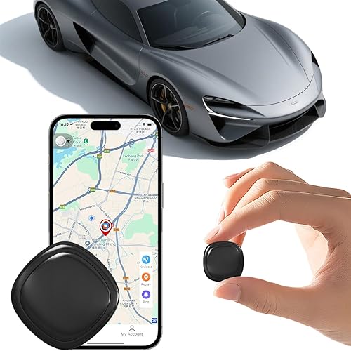 Mini GPS Tracker for Vehicles, Portable Real Time GPS Tracking Device, Vehicle Location Tracker with Global Coverage，for Car,Fleets, Families, Pets, Children and Seniors No SIM Card Required
