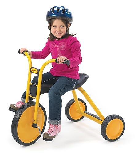 Miniatura 12 de Children's Factory MyRider Chariot Bike para hasta dos pasajeros, triciclo para niños a partir de 3 años, soporta hasta 140 libras, color amarillo