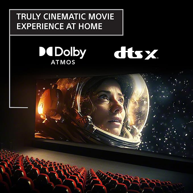 Sony BRAVIA Theater System 6, 5.1ch Home Theater System Sound bar with subwoofer and Rear Speakers, Surround Sound by Dolby Atmos/DTS:X Compatible HT-S60