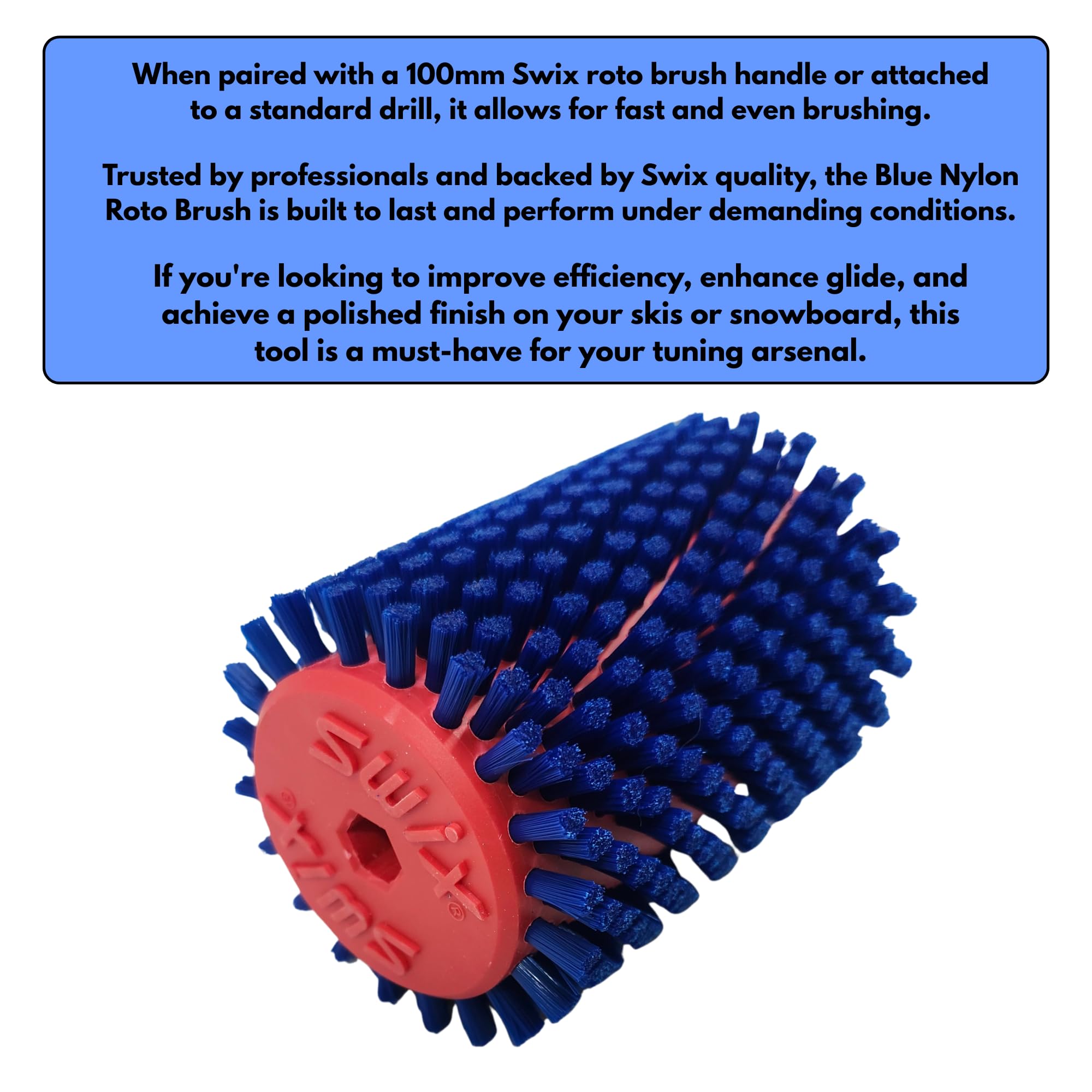 Amazon.com: SWIX Blue Nylon Roto Brush TA0017W : Pet Supplies