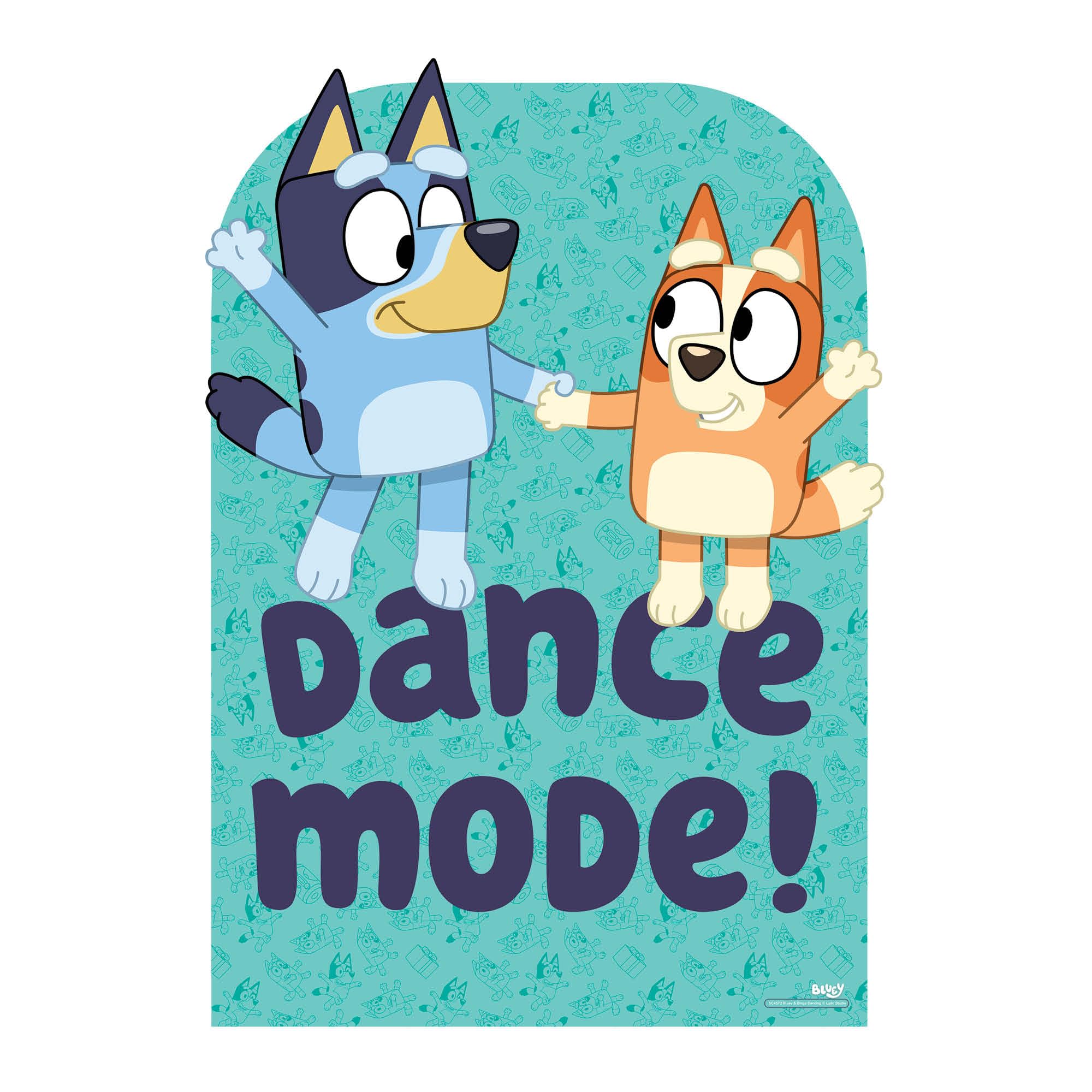 Star Cutouts SC4572 Bluey & Bingo Dancing Backdrop Cardboard Cutout – 134cm Party Decor