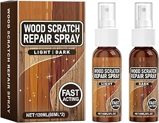 Laminatboden Kratzer Entferner,Laminat Reparaturset,Parkett Ausbessern,Möbelpflege,Reparatur Laminat Kratzer Politur Parkett Ausbessern 60ML 2 Pezzi