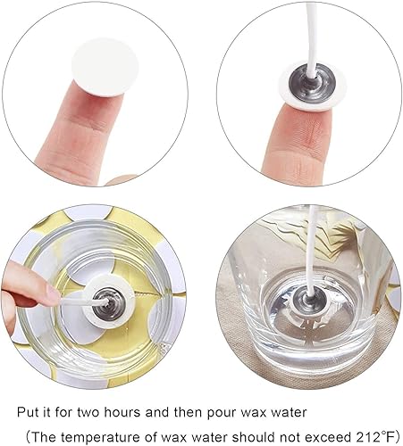 Miniatura 5 de Pegatinas de mecha de vela, velas resistentes al calor que hacen pegatinas de doble cara