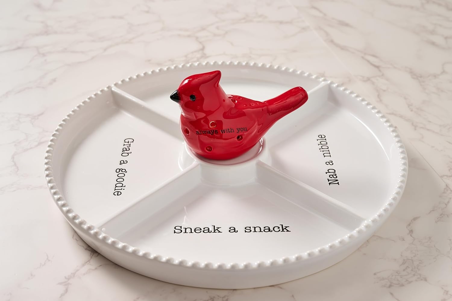 Mud Pie Light Up Cardinal Sitter; 2 3/4" x 3"