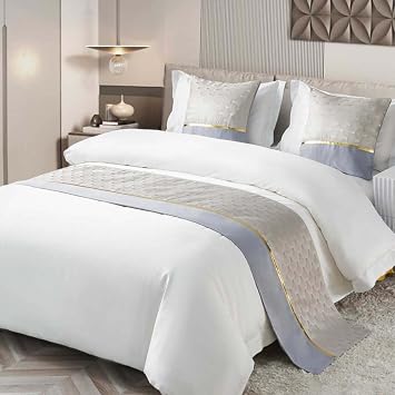 Bed Runners Contrast Color Bedding Scarves Scarf Protection Matching Cushion Cover Home Hotel Bedroom Bed End Towel King Size Bedspread,D-50 * 160CM
