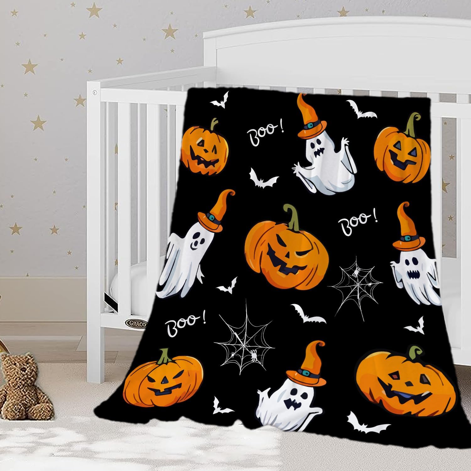 YeeJu Halloween Throw Blanket Kids Child Blanket Small