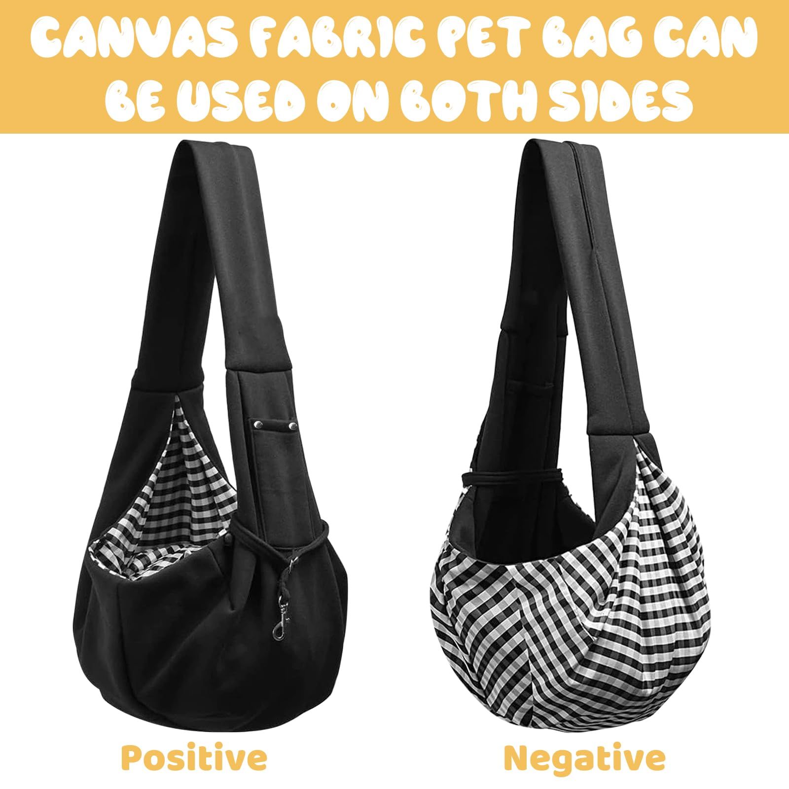 TYXHXTF Borsa da Viaggio per Cani, Regolabile Borsa Animali Domestici, Trasportino da Passeggio, Marsupio per Cani, Borsas Porta Cane, per Viaggio Passeggiata（Nero）