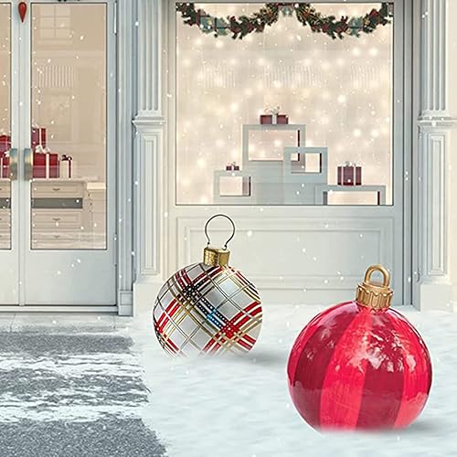 Miniatura 10 de Bola de Navidad gigante, decoración de Navidad al aire libre, bola de Navidad gigante inflable, bolas de Navidad inflables para el hogar al aire