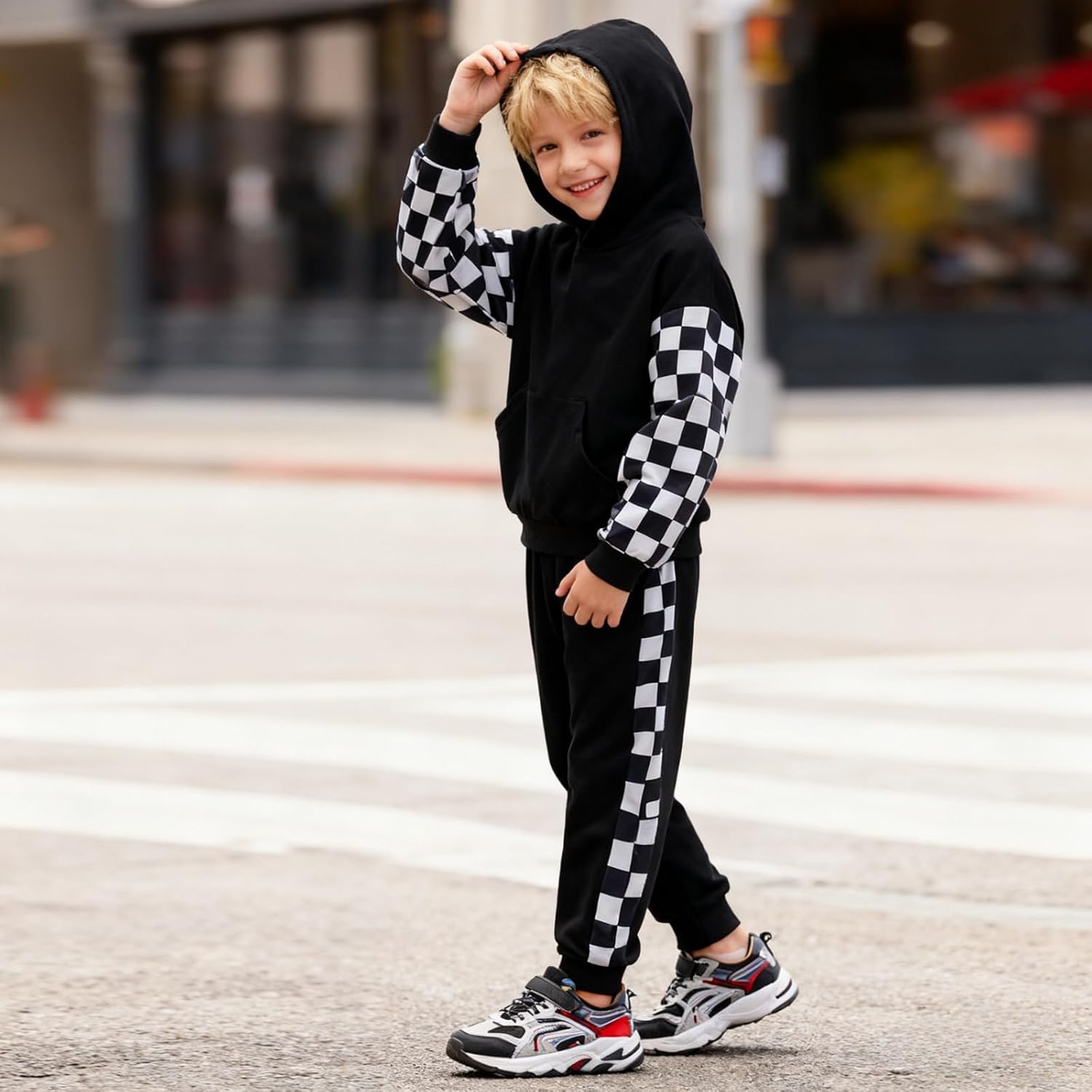 Size 4-8 Years Toddler Boys Clothes Hoodie Sweatshirt & Pants 2 Piece Set Boys Fashion Fall Winter Outfits Set - Image 5