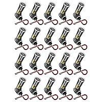 Vista 51 de Greencycle Interruptor de luz basculante de un solo polo, interruptor de luz de paleta de 15 amperios, interruptores Sp blancos, 120V-277V CA