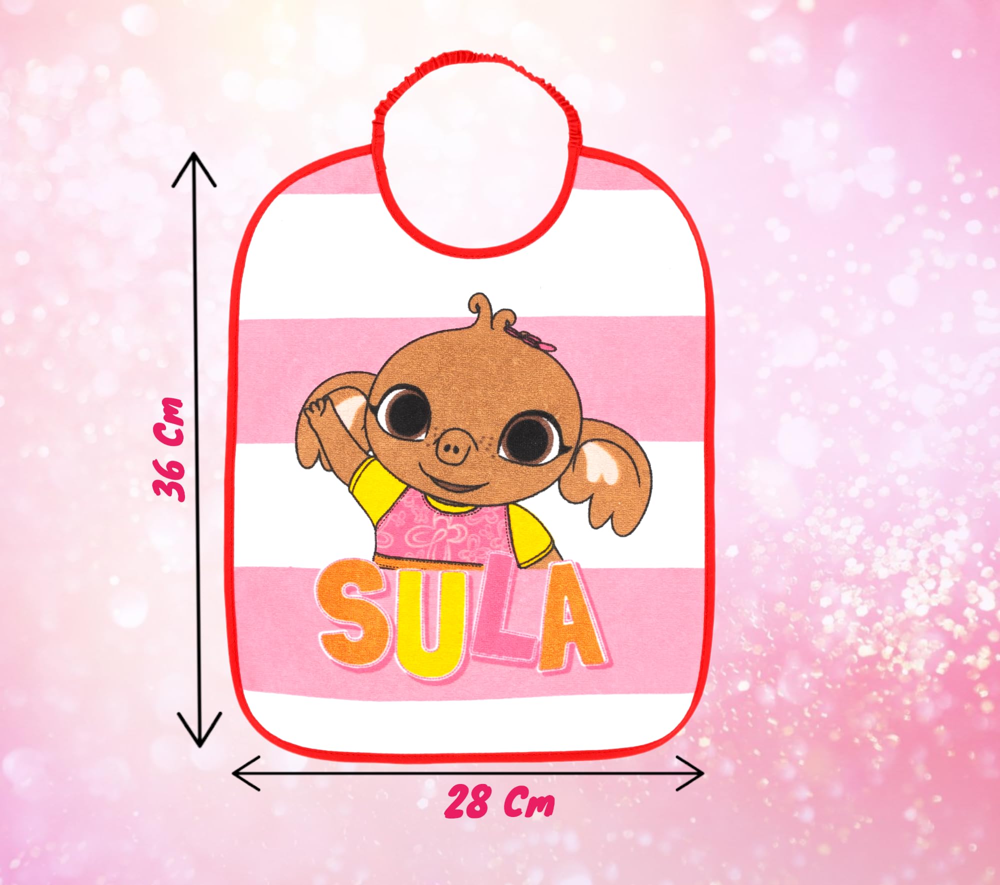Ellepi Bing Bibs with Elastic Terry Cloth Waterproof Kindergarten Bibs, Sula grande, One size - Image 2