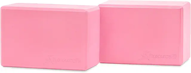 Bloques de Yoga ProsourceFit - Juego de 2 Ladrillos EVA Alta Densidad (4 Colores)