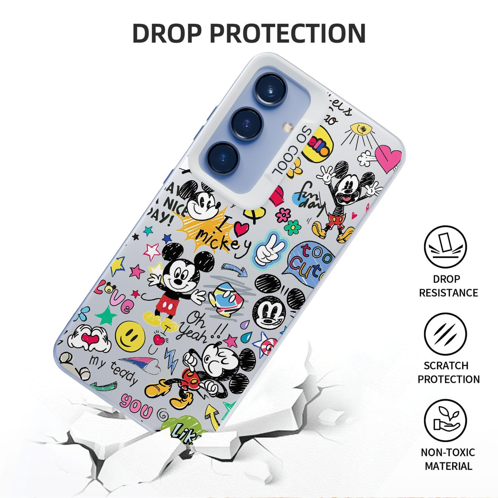 Galaxy S25 5GPTケース ミッキーマウス Amazon.co.jp: GGODDCASE Galaxy S25 用 ケース ミッキーマウス 漫画