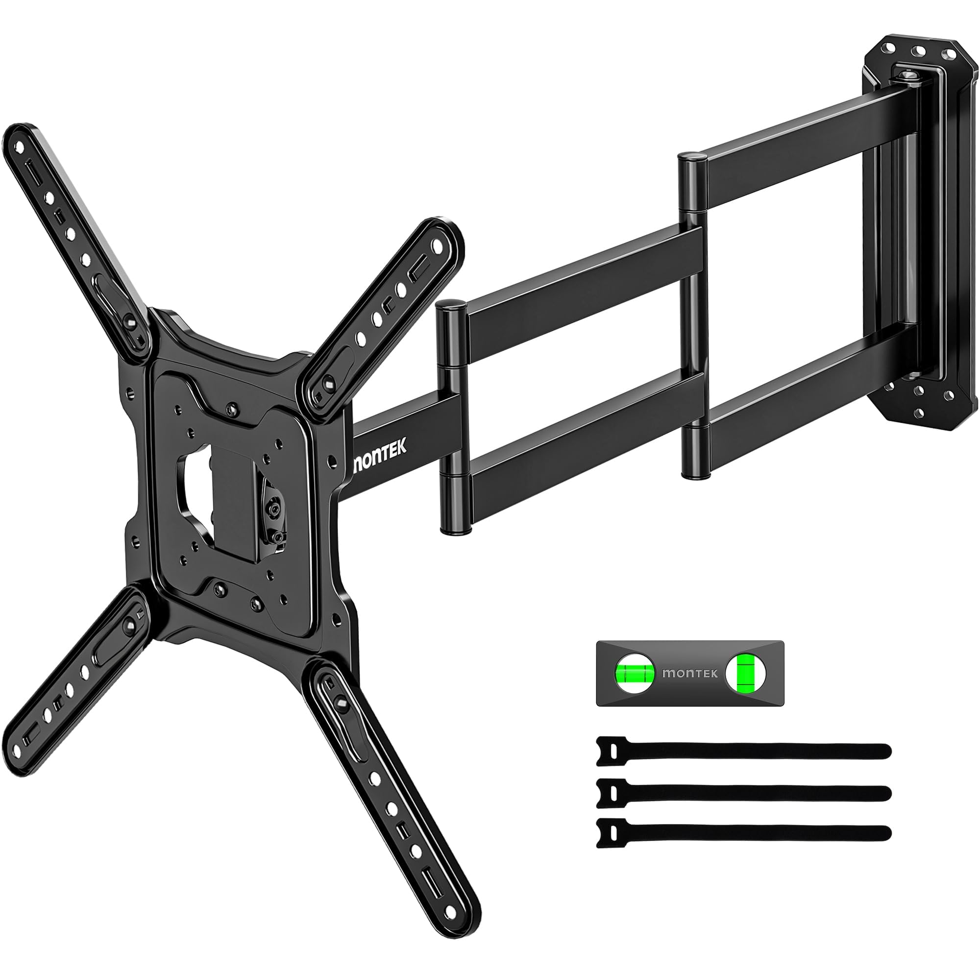 monTEK Soporte TV de Pared 23~65", VESA 400×400mm máx. Carga máx.35kg | Soporte De Televisor De Pared, Soporte De Pared,Brazo 946 mm,Inclinación,Rotación,Placas de pantalla/Incurvés