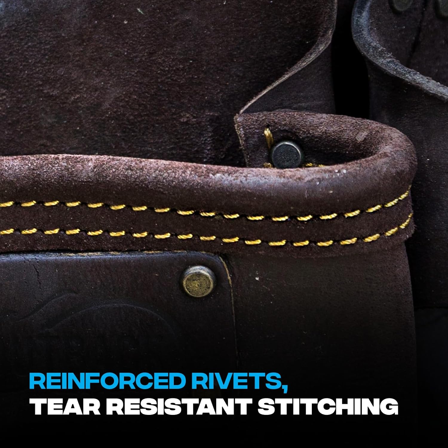OX Tools Pro Carpenter's Workwear Set includes an OX Tools Pro 4 Piece Construction Rig and Pro Oil Tanned Leather Suspender - Padded Support w/Adjustable Chest Strap