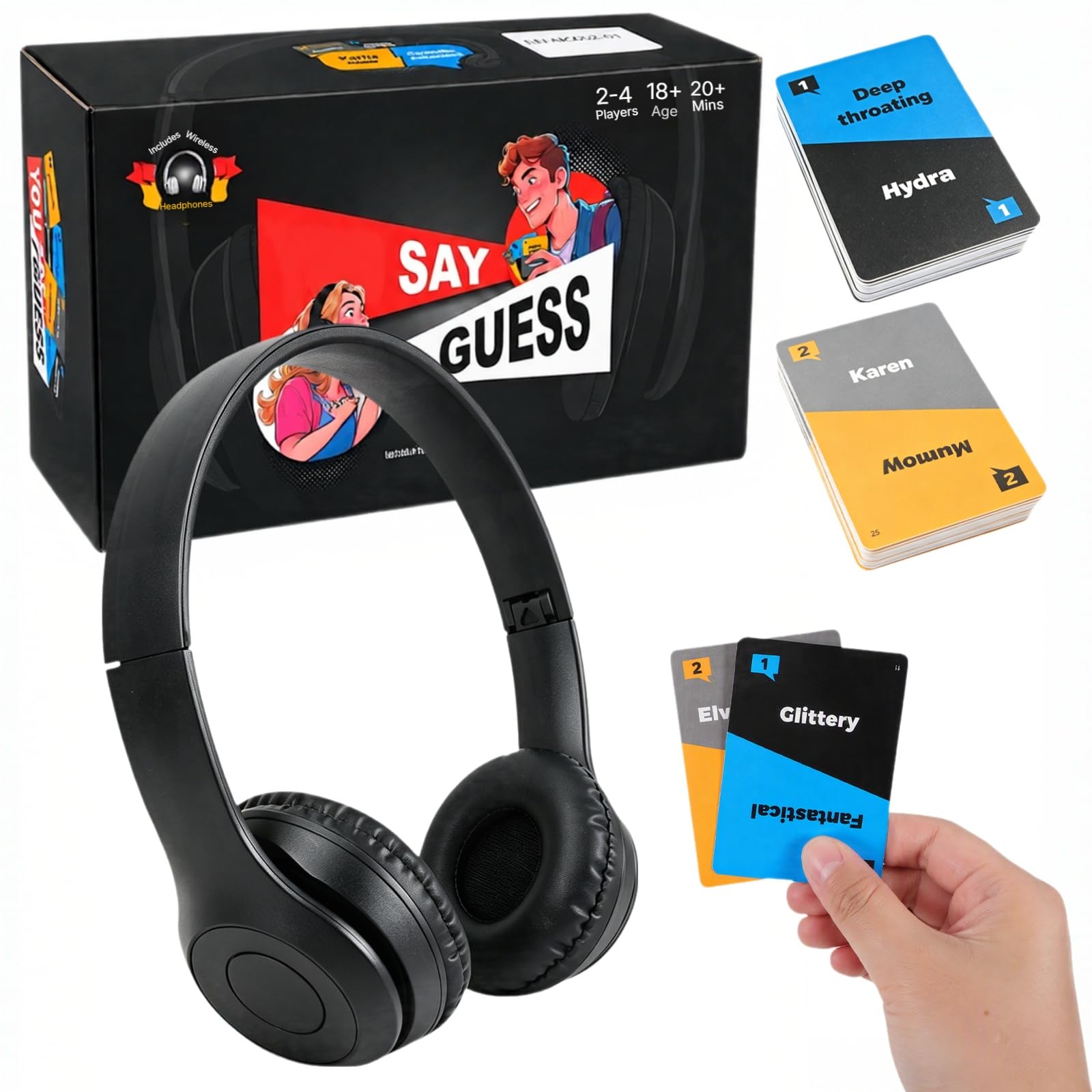 Card Game – Lip Reading Game with Bluetooth Headphones