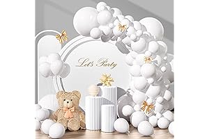 135 Pcs White Balloons - The Ultimate Garland Arch Kit