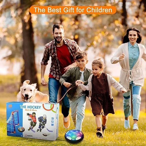 Miniatura 6 de Hover - Balón de fútbol para niños de 3 a 12 años, juego de hockey sobre rodilla 2 en 1, regalos de fútbol para niños, recargable por USB, luces LED