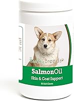 Vista 372 de Healthy Breeds Golden Retriever - Aceite de salmón masticable suave, 90