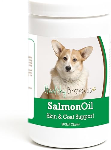 Miniatura 372 de Healthy Breeds Golden Retriever - Aceite de salmón masticable suave, 90