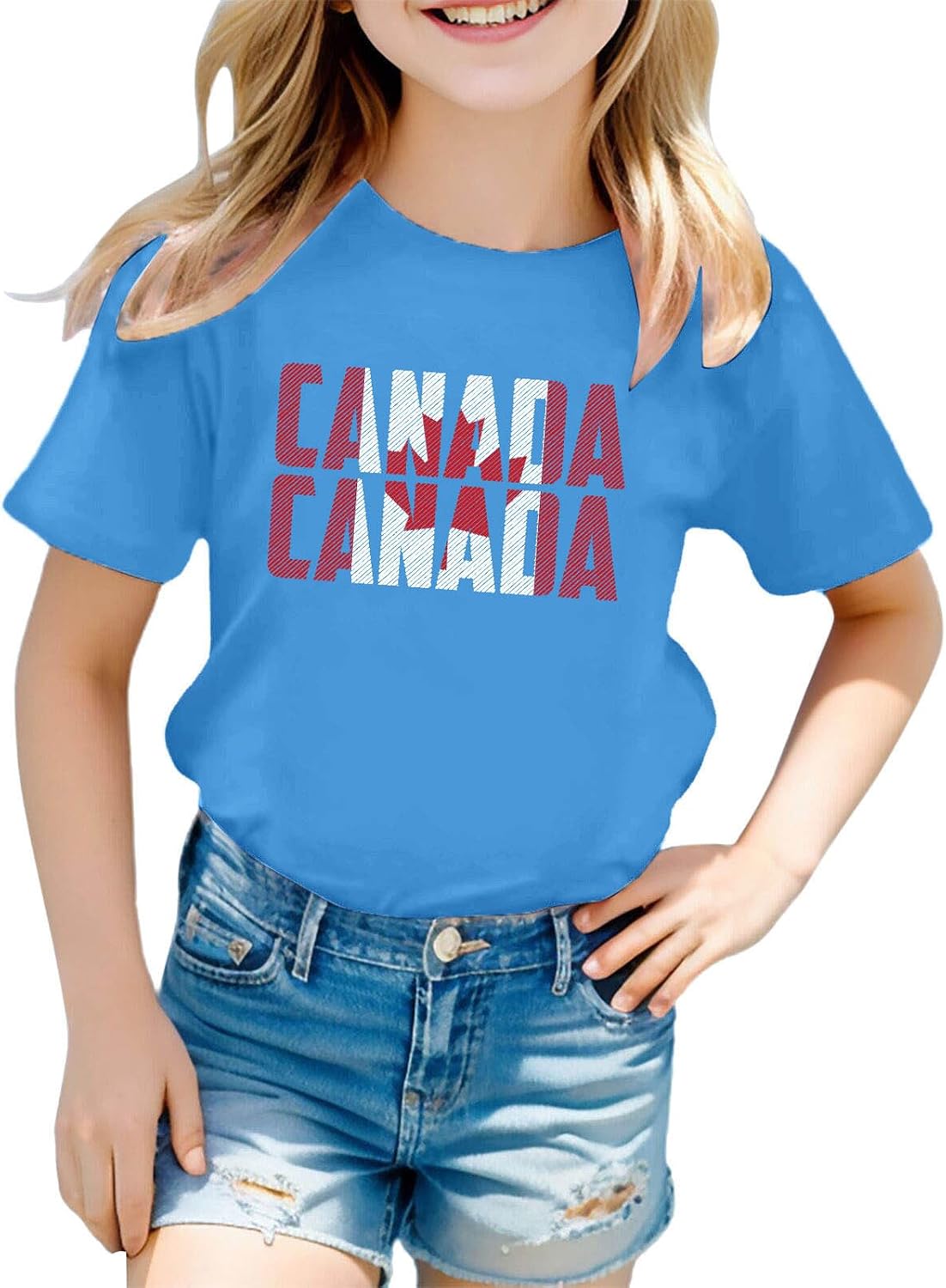 Maglietta Canada Day 2025 - Bambini Ragazzi | Cotone Estivo Maniche Corte