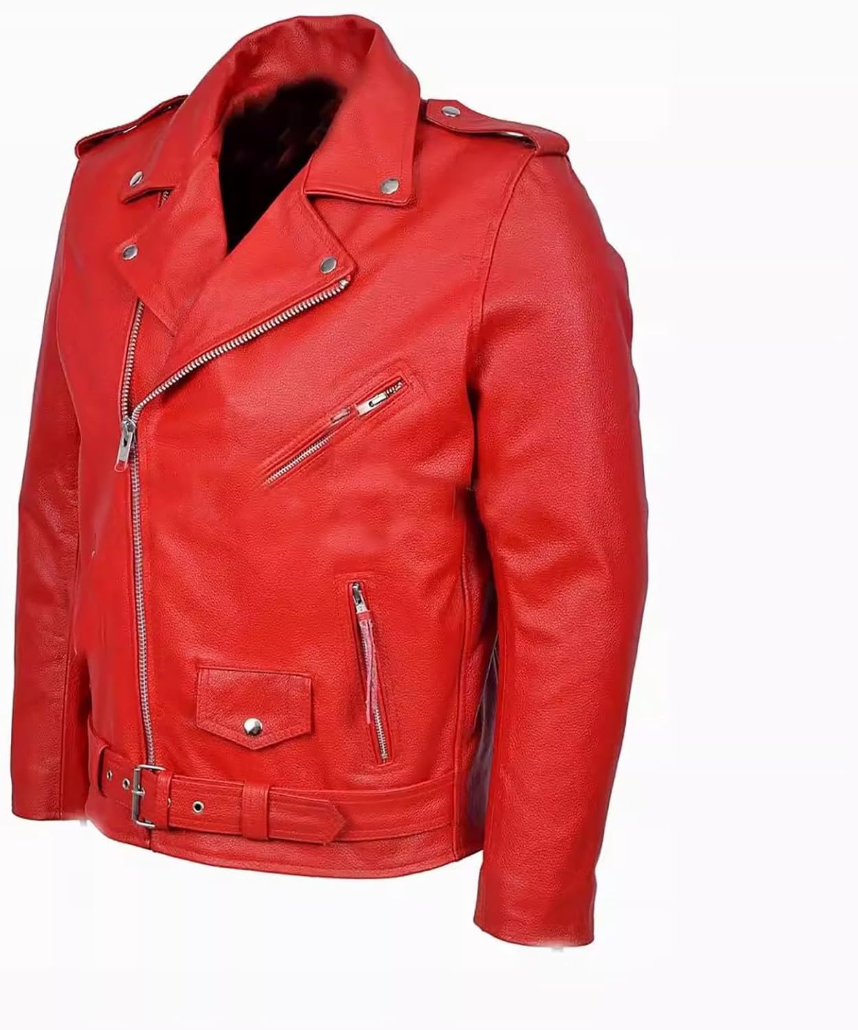 Leather Jackets for Men Steampunk Hipple Rock Jacket Guys Moto Biker Fashion Rivets Lightweight Outerwear Plus Size