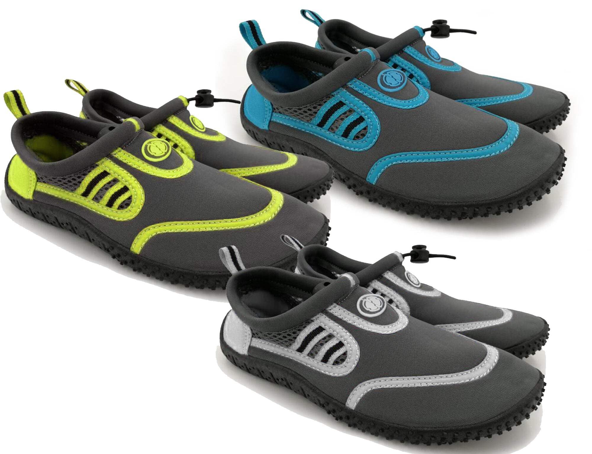 Hardcore Mens Water Shoes; Quick Drying Aqua Socks for Barefoot Running, Swimming, Poolside Fun at The Water Park, Camping, Yoga or Surfing at The Beach