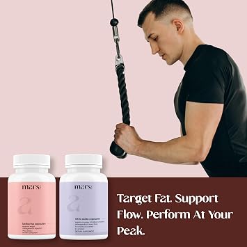 Mars by GHC NitroBurn Combo: Powered by Nitric Oxide & Himalayan Berberine | Pack of 1 | 120 Capsules