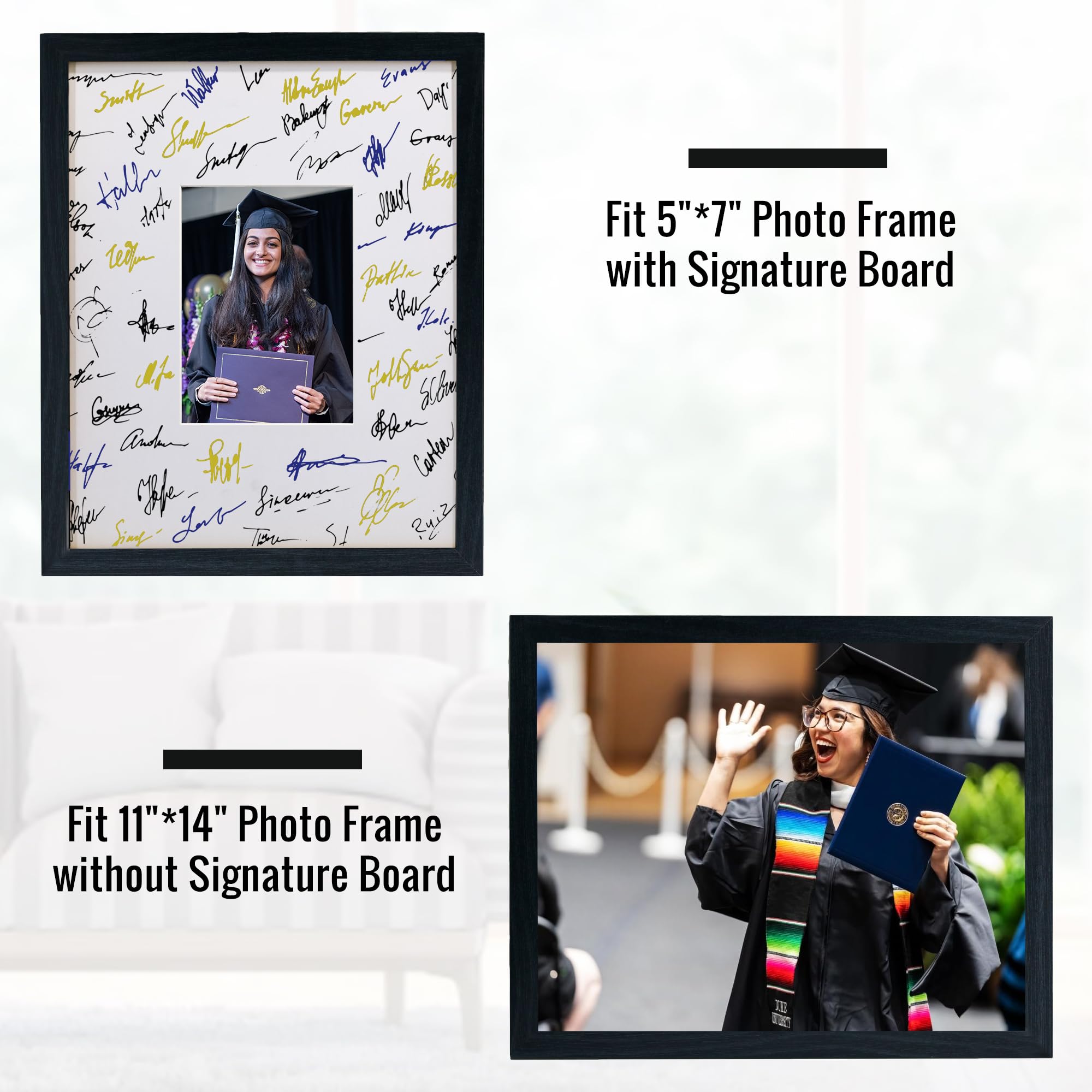 Amazon.com: Hodeframe 11x14 Signature Picture Frame with White Mat