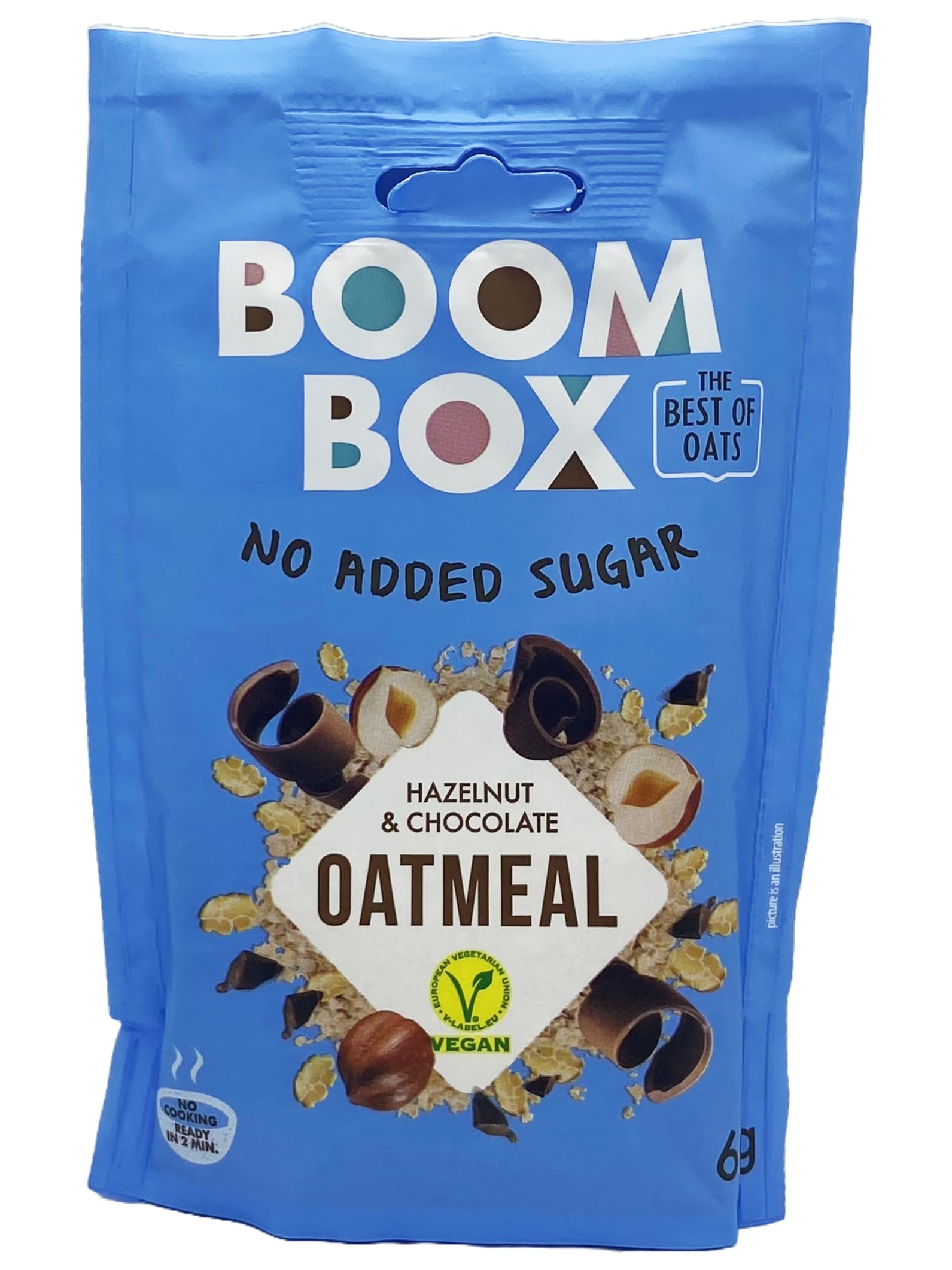 Avena BOOM BOX en Deliciosos sabores – Breakfast Delight (Hazelnut/chocolate - 60g)