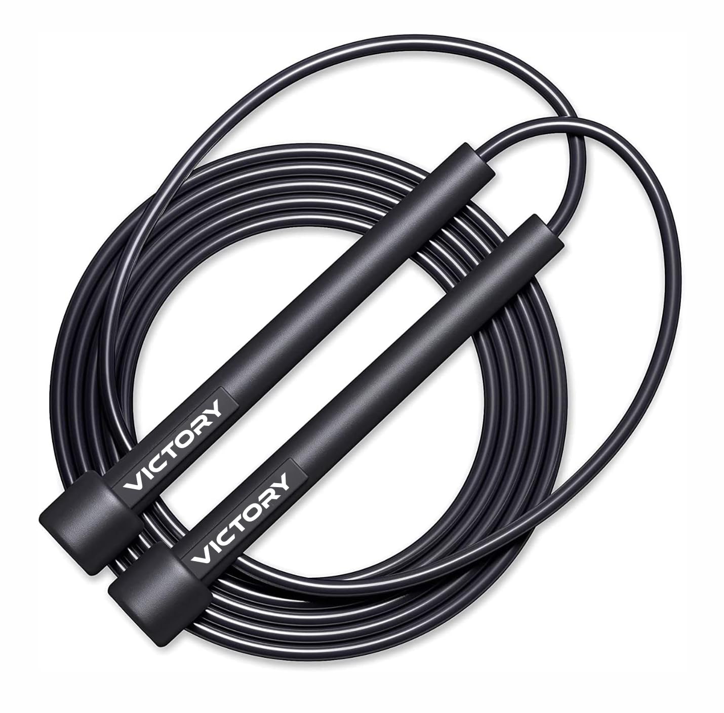 VICTORY Professional Adjustable Skipping Rope Jumping Rope With Comfortable Handles Freestyle Skipping Rope (Black) (B0D2684L86) Amazon Price History, Amazon Price Tracker