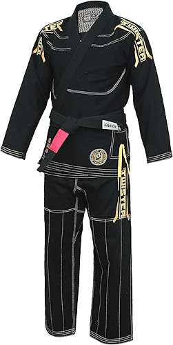 Miniatura 3 de Twister Black Mamba Brazilian Jiu Jitsu Gi Uniforme BJJ Preencogido Con cinturón BJJ GRATIS y bolsa Gi GRATIS