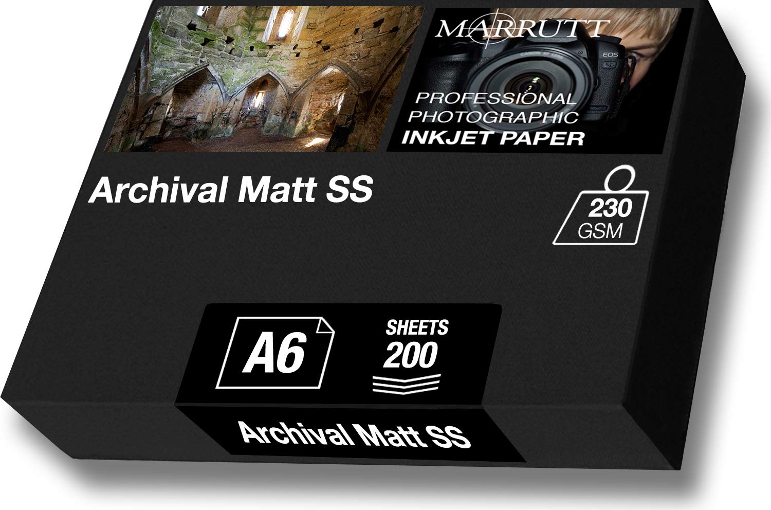 230gsm Archival Matt Single Sided Inkjet Photo Paper (A6-200 Sheets)