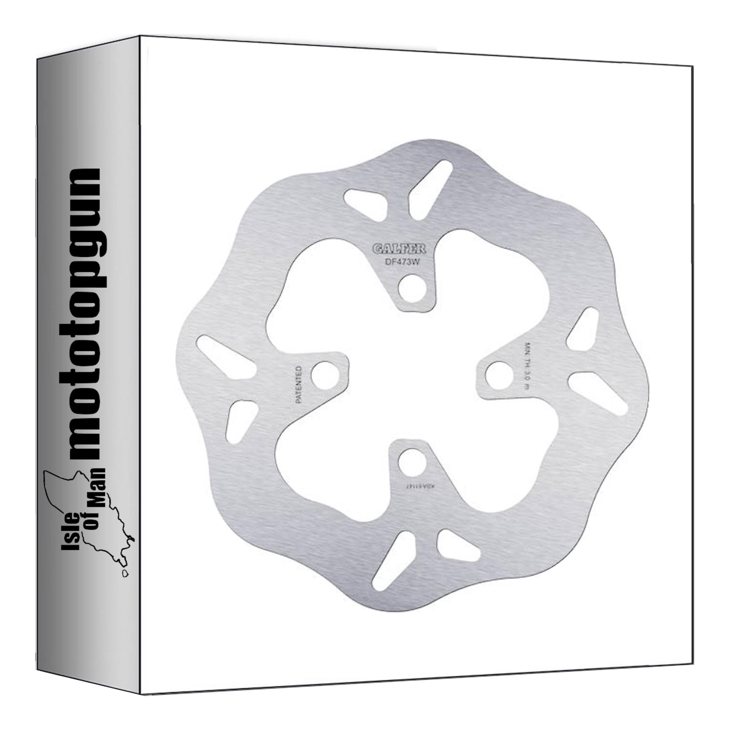 disco freno anteriore galfer fisso onda 180x3.50 mm compatibile con mbk booster spirit 50 mototopgun DF473W