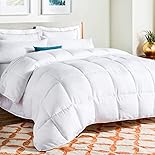 Linenspa Comforter Duvet Insert, Down Alternative, Box Stitched, All-Season Microfiber, Bedding for Kids, Teens, or Adults - White - Oversized Queen
