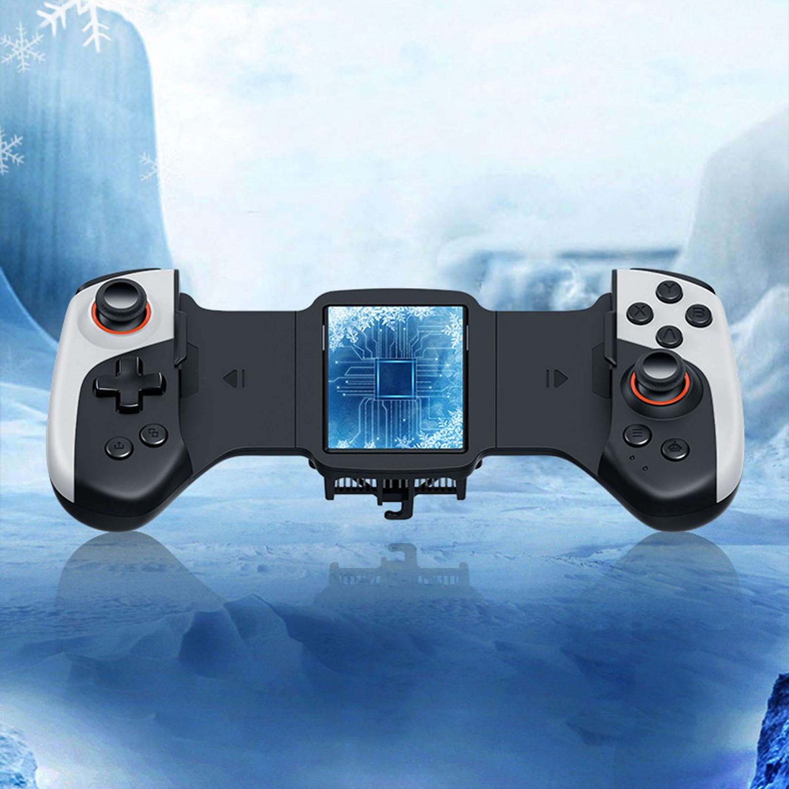 Asixxsix Controlador de Gamepad Telescópico de Enfriamiento de Semiconductores para para IOS para, Gamepad con Telescópico Ergonómico para una Experiencia de Juego Móvil