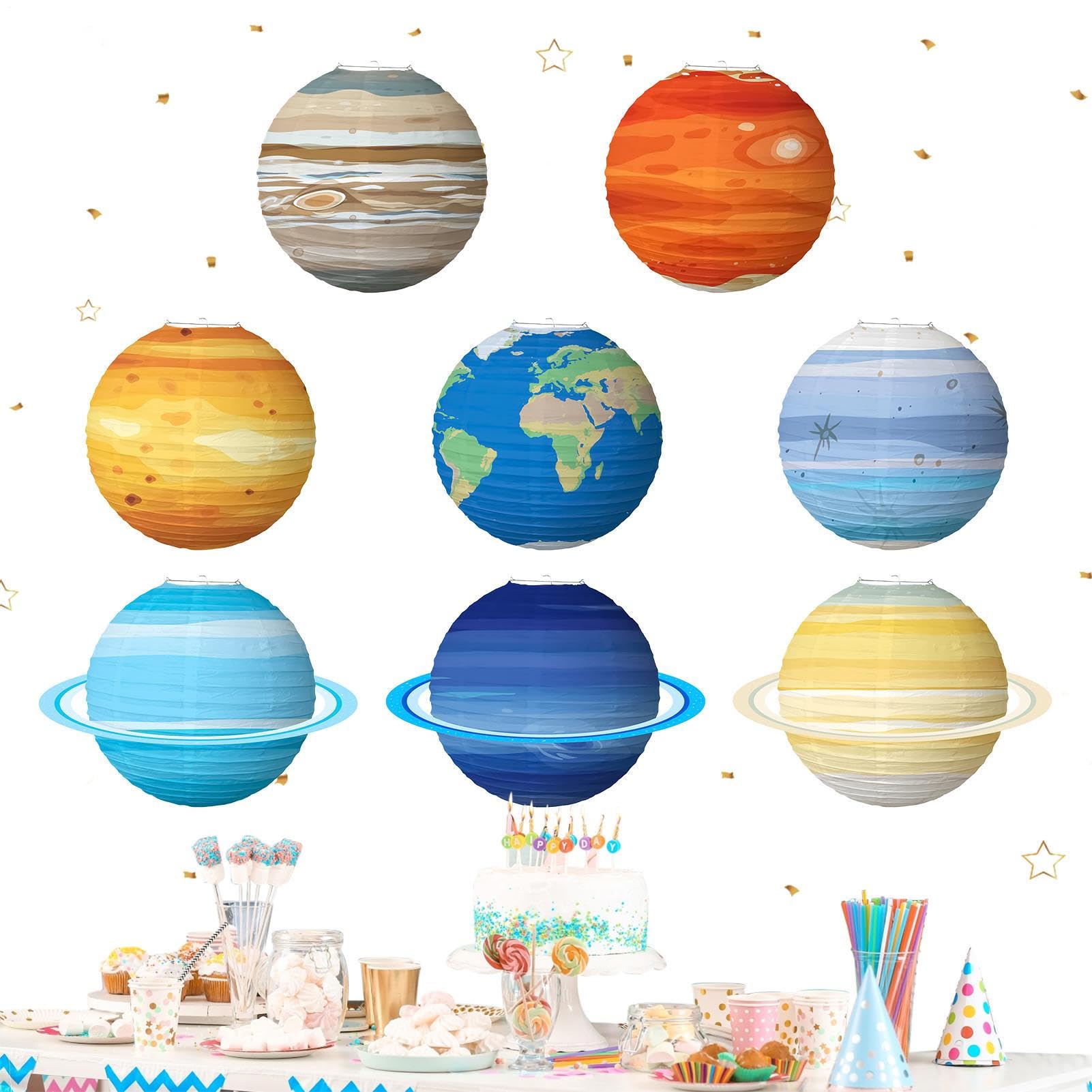 Thème spatial lanterne pour salle de classe afin d'illustrer les sciences - 8