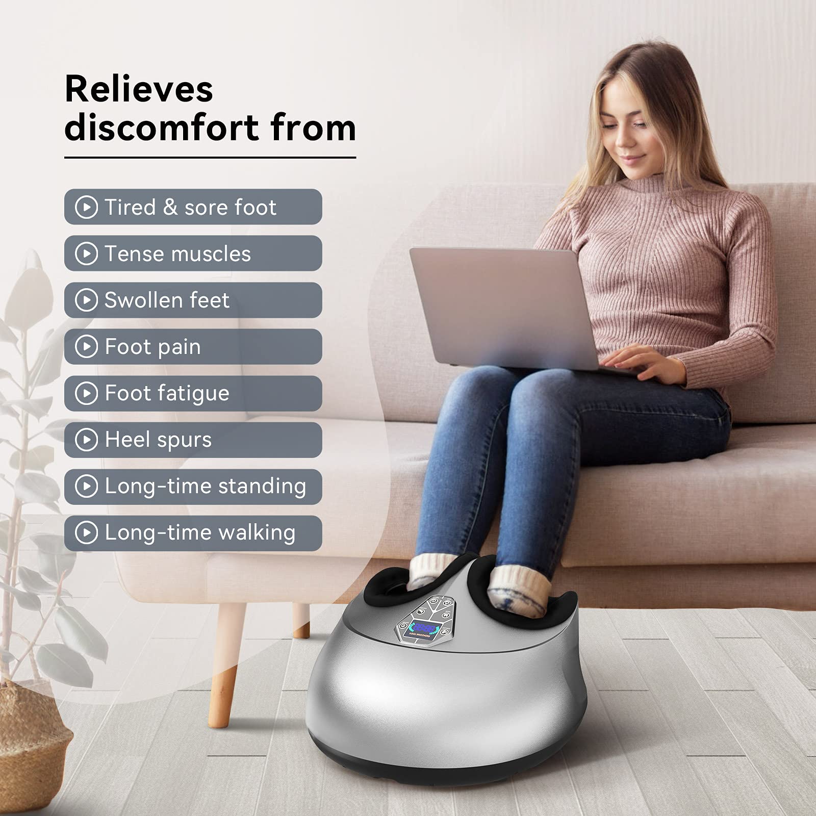 Shiatsu Foot Massagers With Heat And Deep Kneading Relief - View #3