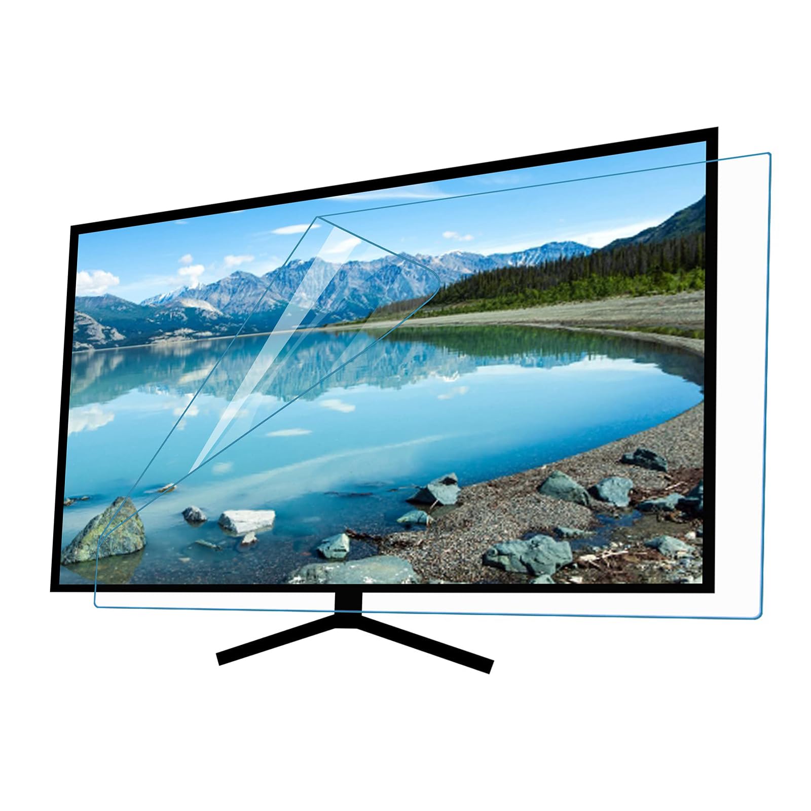 Protector de Pantalla de TV Anti luz Azul, película de Filtro antirreflectante Anti rayaduras Mate de 50-58 Pulgadas Protección Ocular antimiopía Película de Filtro Ultra Clara,50in 1095 * 616mm