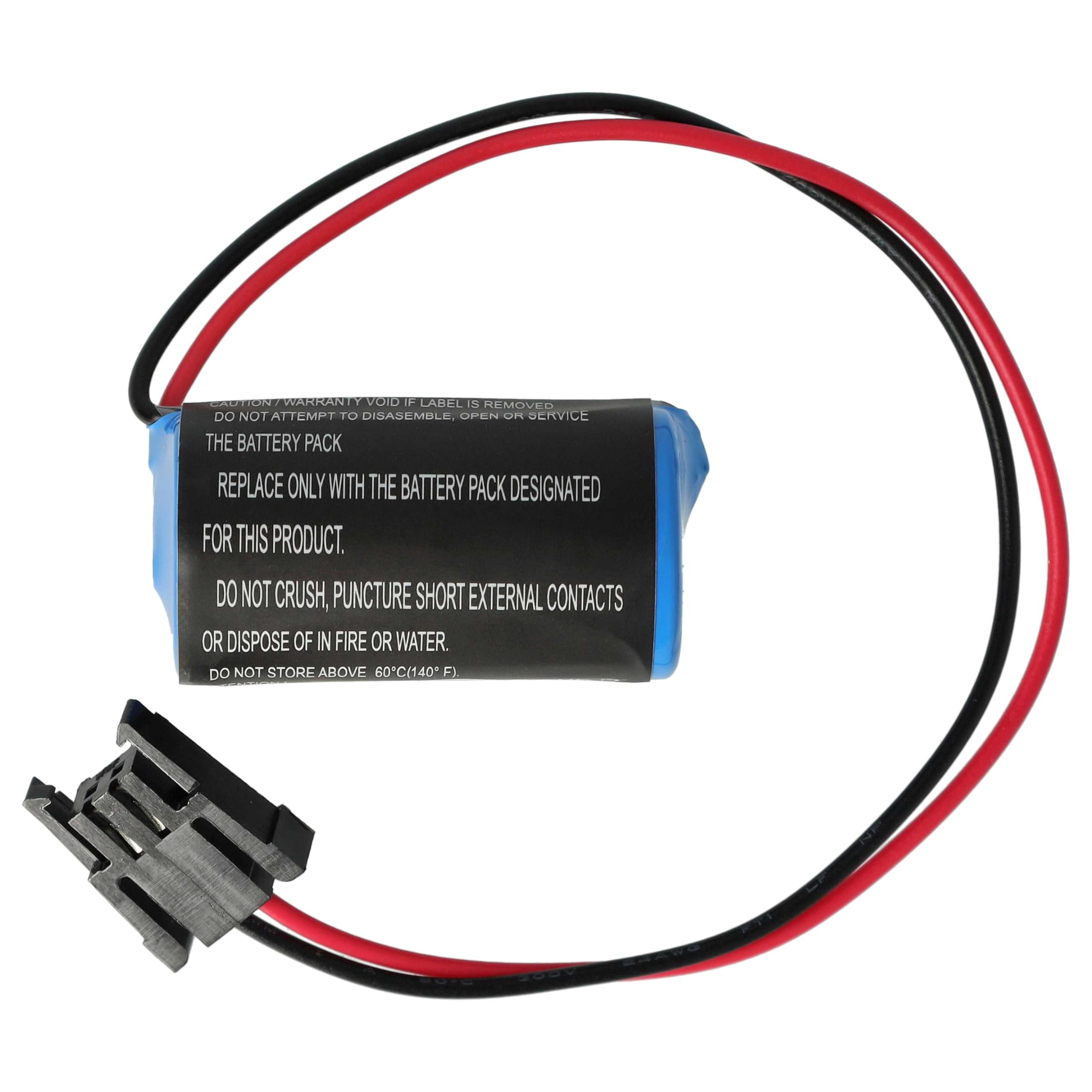 vhbw 10 x bateria zastępuje Mitsubishi B9670-MC, A6BAT, A6BAT-MRBAT, do sterowania przemysłowego (1700 mAh, 3,6 V, litowo-jonowy)