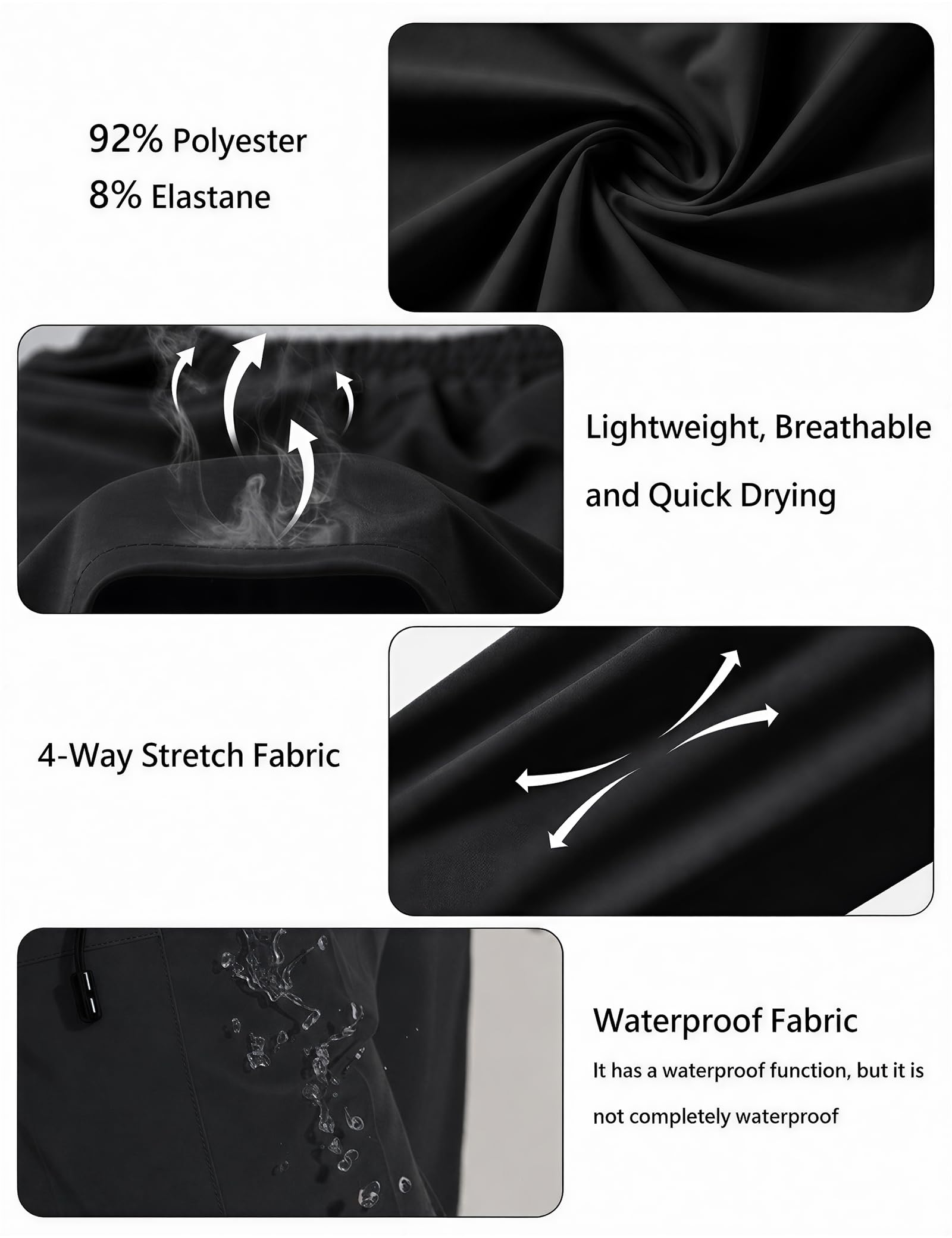 ZENGVEE Sporthose Herren Kurz Running Gym Sport Shorts Schnell Trocknend Trainingshose Laufhose mit Reißverschlusstasche