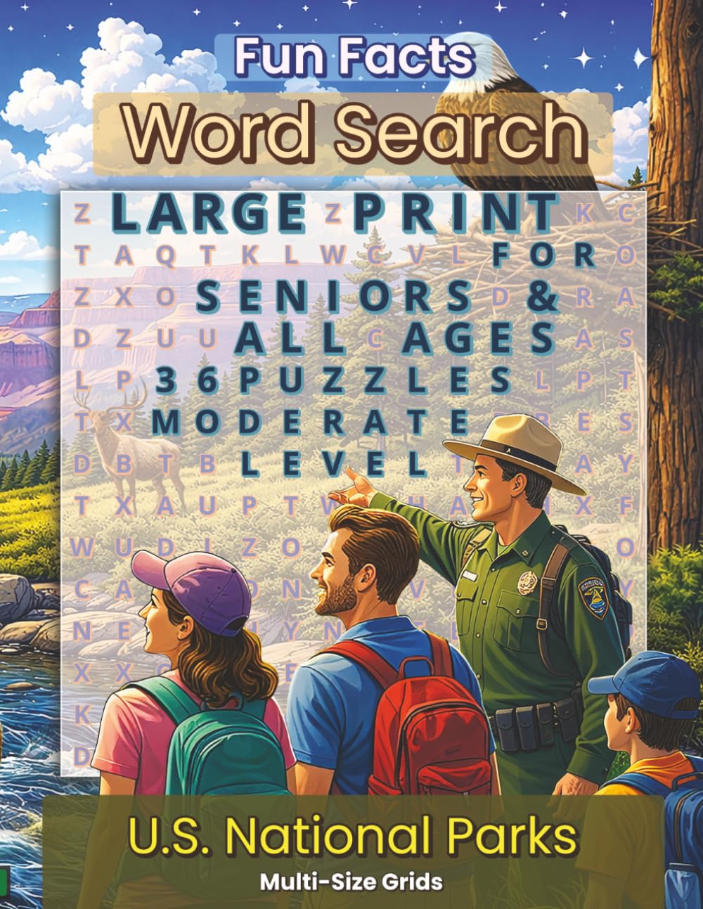 Fun Facts Word Search: US National Parks: Large Print Puzzles Featuring America’s Parks, Wildlife, Landscapes, and Outdoor Adventures for Adults and ... Facts Word Search: Wildlife & Nature Series)