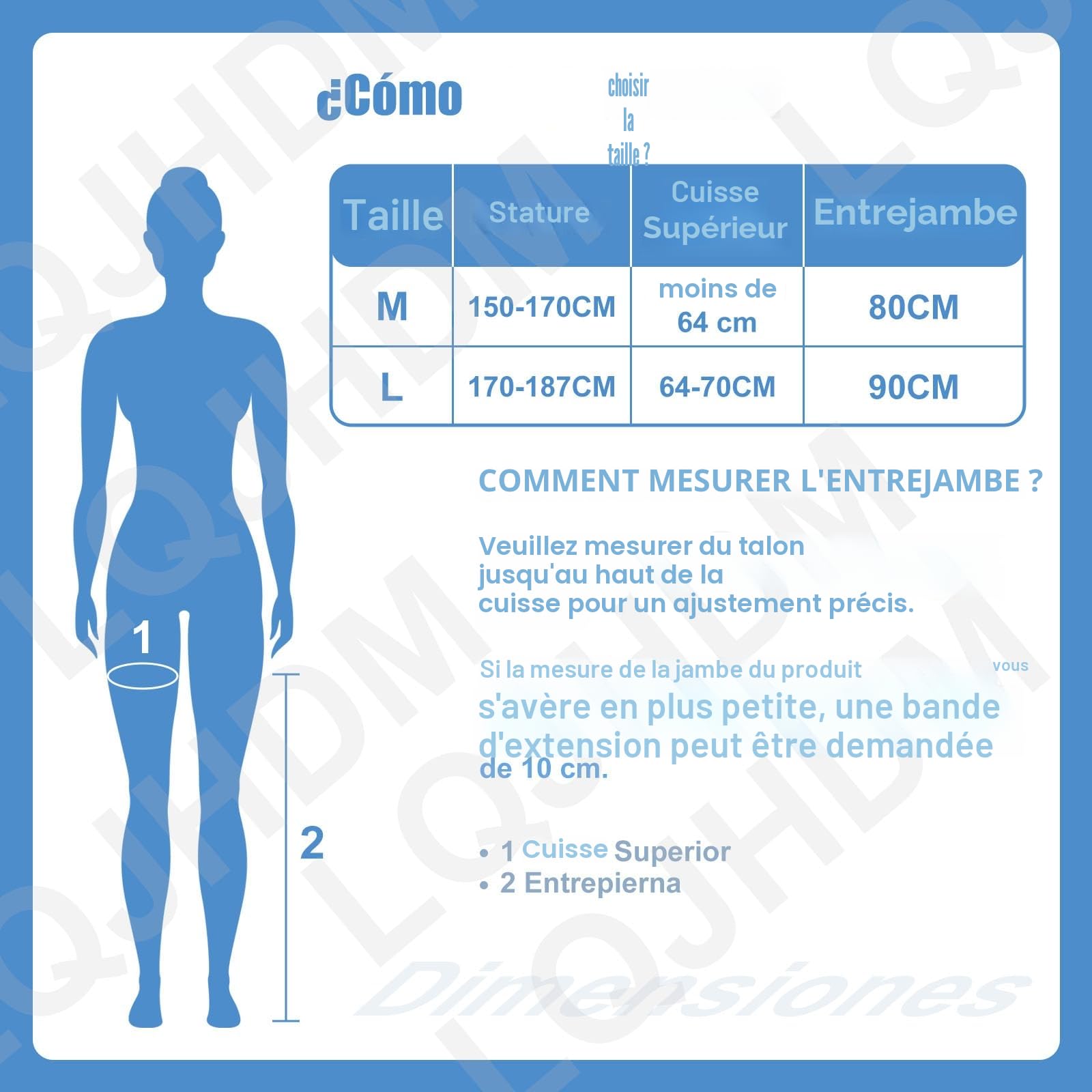 Presothérapie Jambes et Abdomen, Bottes de Pressothérapie pour Jambes, Machine de Massage à 6 Chambres pour Drainage Lymphatique et Circulation, 0-30 Min, 0-240 Mmhg Réglables (Noir, 2 jambes +