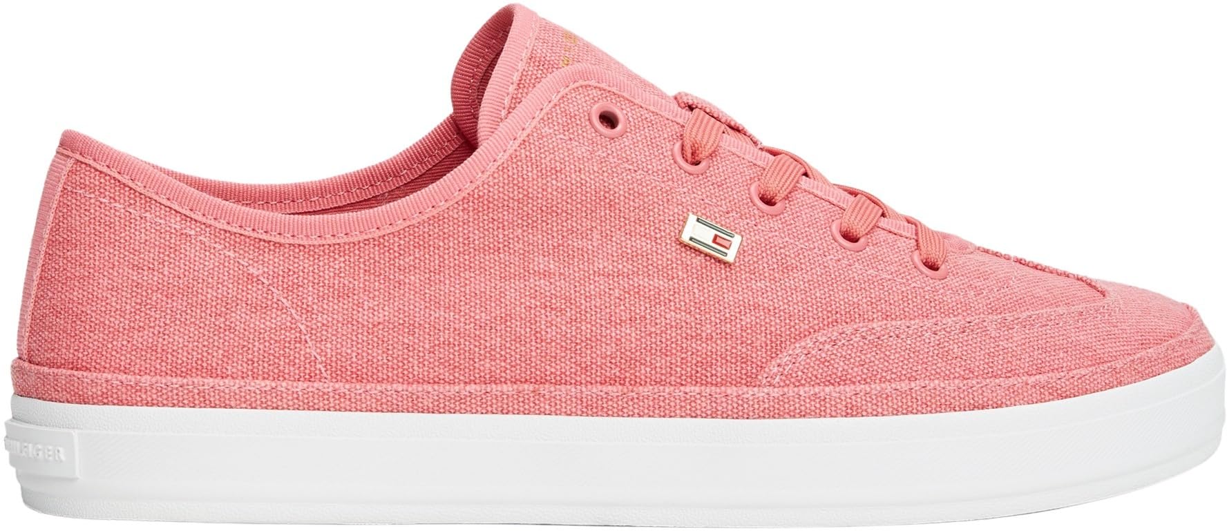 Tommy Hilfiger Sneaker con Suela Vulcanizada Mujer Washed Canvas Low Top