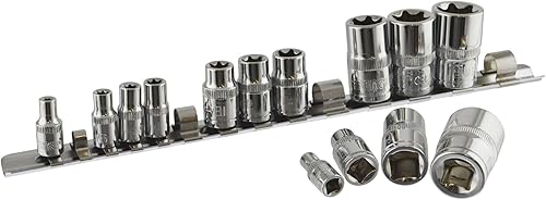 Miniatura 2 de TorxStar - Juego de 14 enchufes hembra de 14 pulgadas  38 pulgadas y 12 pulgadas E4 - E24