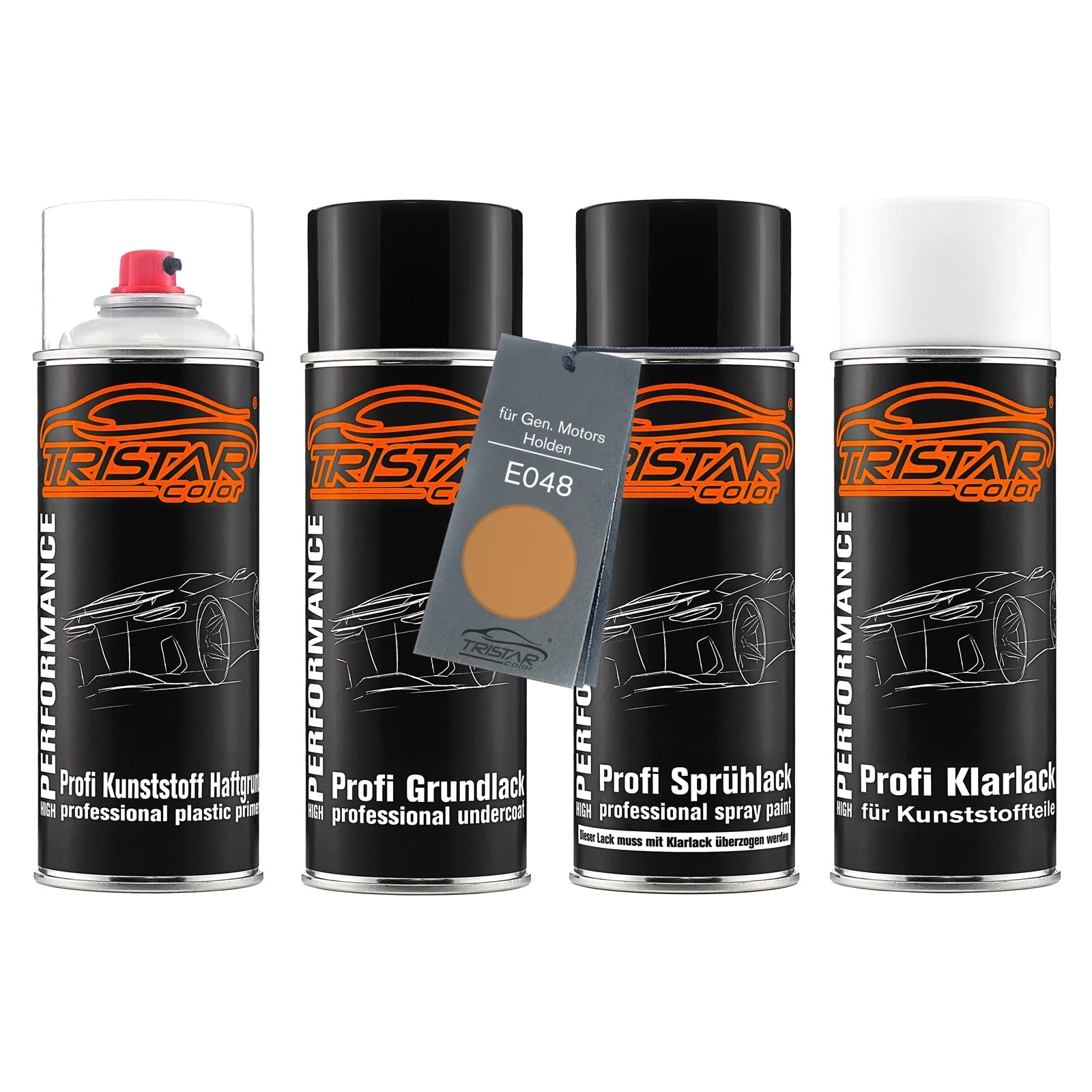 TRISTARcolor Zestaw w sprayu do plastiku do Holden E048 Hackett Gold Pe.